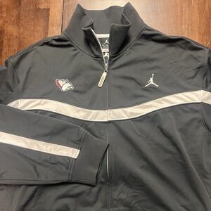 Nike Air Jordan Bulldog Drifit Full Zip Collab Warm Up Track Jacket Black XL
